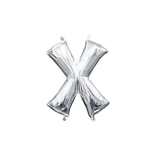 Nav Item for Silver XOXO Balloon Phrase, 13in Letters Image #3
