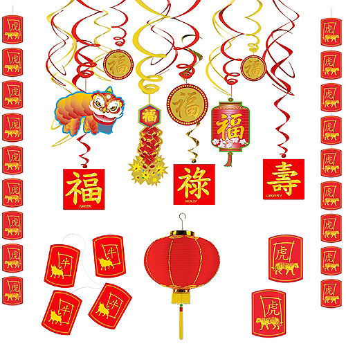 Chinese New Year Room Decorating Kit Image #1