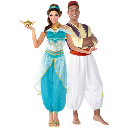 Nav Item for Adult Jasmine & Aladdin Couples Costumes Image #1