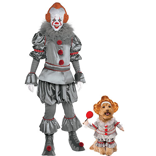 Nav Item for Adult Tattered Pennywise & Walking Pennywise Doggy & Me Costumes - It Image #1