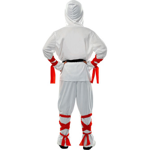 Boys White Warrior Ninja Costume Image #2