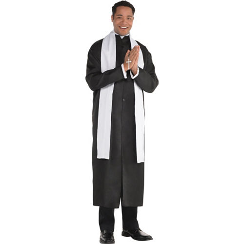 Adult Father Priest Costume Image #1