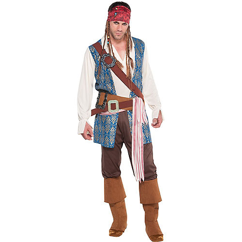 Nav Item for Jack Sparrow Pirate Costume Adult Image #1