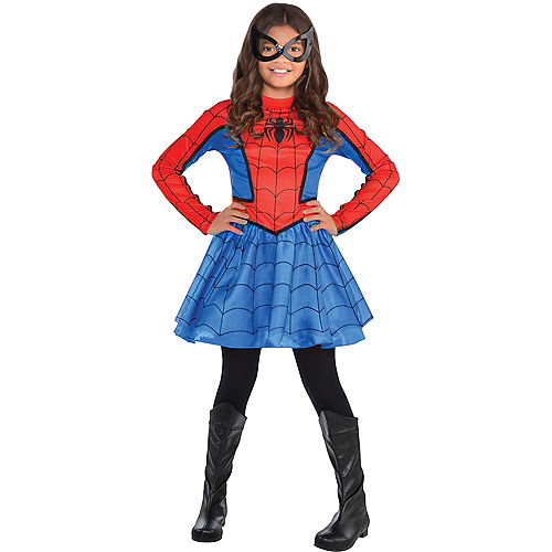 Nav Item for Girls Red Spider-Girl Costume Image #1
