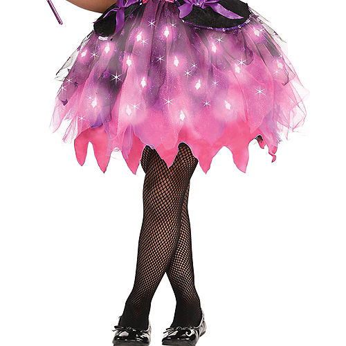 Kids' Light-Up Sparkle Witch Deluxe Costume Image #4