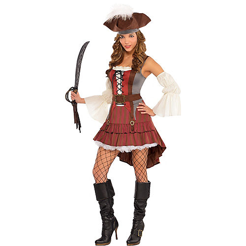 Nav Item for Adult Castaway Pirate Costume Image #1