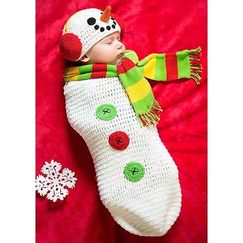 Baby Crochet Cocoon Snow Baby Costume Image #1
