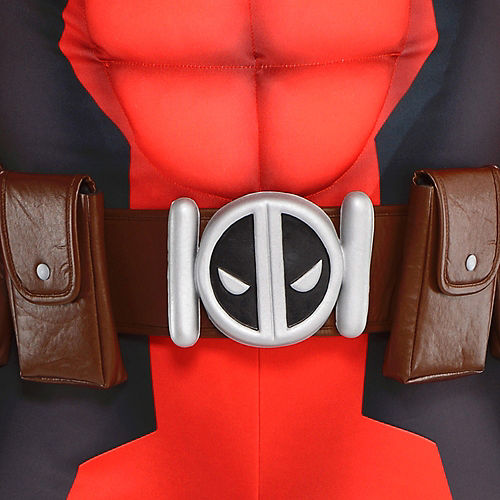 Nav Item for Adult Deadpool Muscle Costume Plus Size Image #3