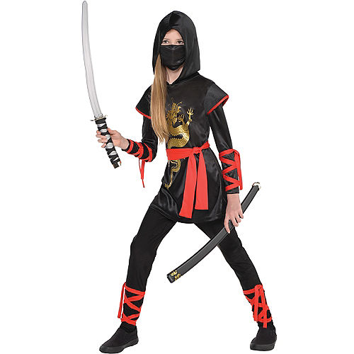 Nav Item for Girls Dragon Ninja Costume Image #1