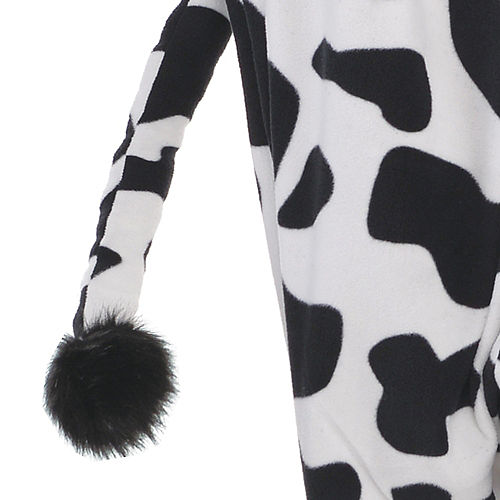 Adult Zipster Cow One Piece Costume Plus Size Image #3