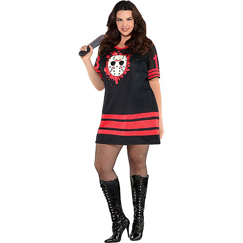 Nav Item for Adult Miss Voorhees Costume Plus Size - Friday the 13th Image #1