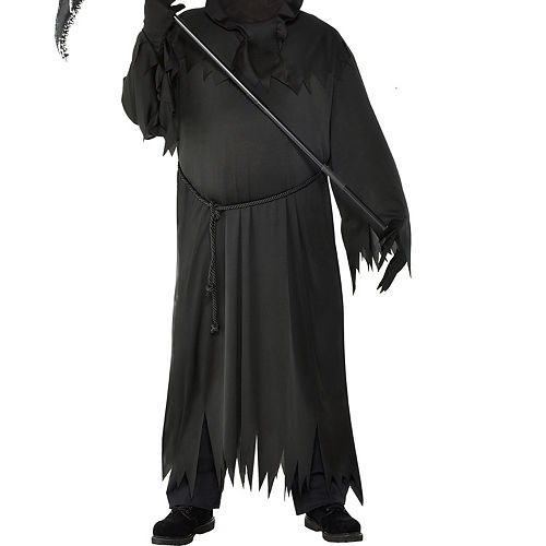 Nav Item for Mens Light-Up Glaring Grim Reaper Costume Plus Size Image #3