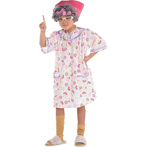 Girls Little Old Lady Costume Party City - Diy Old Lady Costume For Little Girl