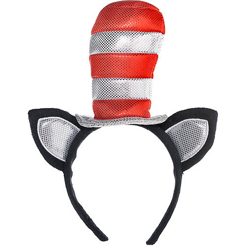 Nav Item for Adult Cat in the Hat Long-Sleeve Costume - Dr. Seuss Image #3