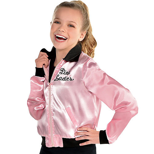 Nav Item for Girls Pink Ladies Jacket - Grease Image #1