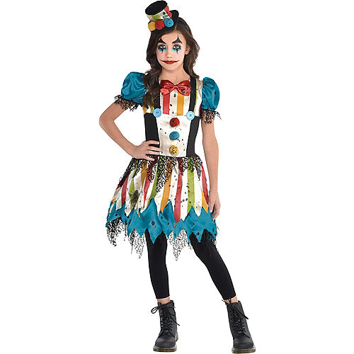 Child Creepy Clown Costume Image #1