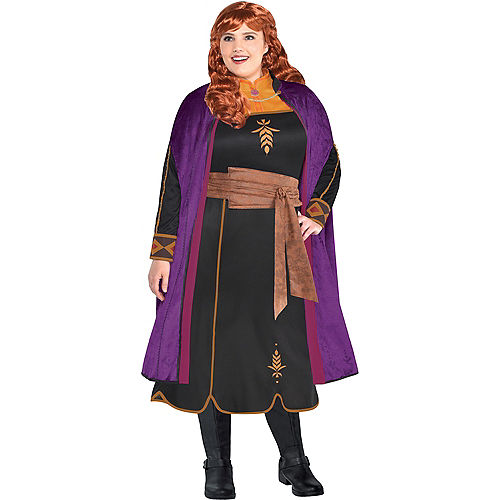 Adult Act 2 Anna Costume Plus Size - Frozen 2 Image #1