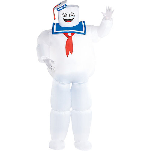 Adult Classic Inflatable Stay Puft Marshmallow Man Costume Plus Size - Ghostbusters Image #1