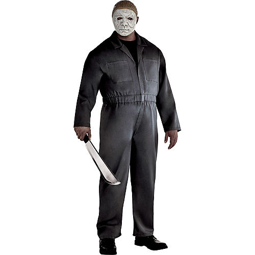 Adult Gray Michael Myers Costume Plus Size - Halloween Image #1