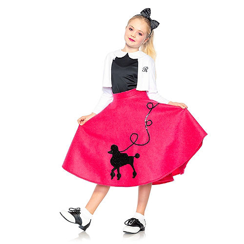 Nav Item for Child Poodle Skirt 50s Costume Image #1