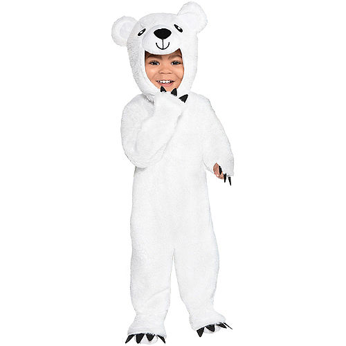Baby Soft Cuddly Polar Bear Costume Image #1