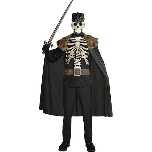 Adult Dark King Skeleton Costume Image #1