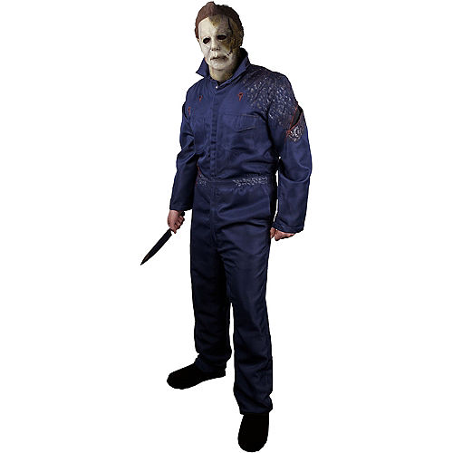 Adult Blue Burned Michael Myers Coveralls Costume - Halloween Kills Image #1