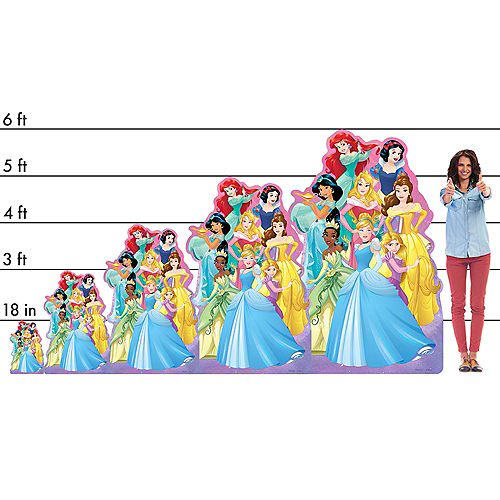 Nav Item for Once Upon a Time Disney Princess Centerpiece Cardboard Cutout, 18in Image #2