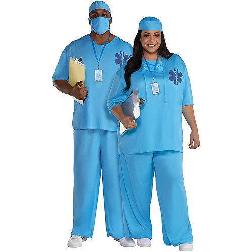 Adult ER Doctor Costume - Plus Size Image #1