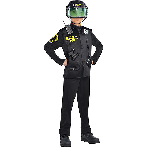 Nav Item for Kids' S.W.A.T. Cop Costume Image #1