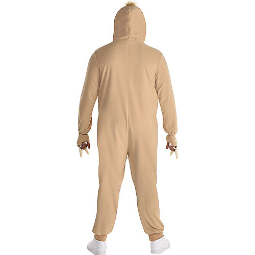 Nav Item for Adult Sloth One Piece Zipster Costume - Plus Size Image #2