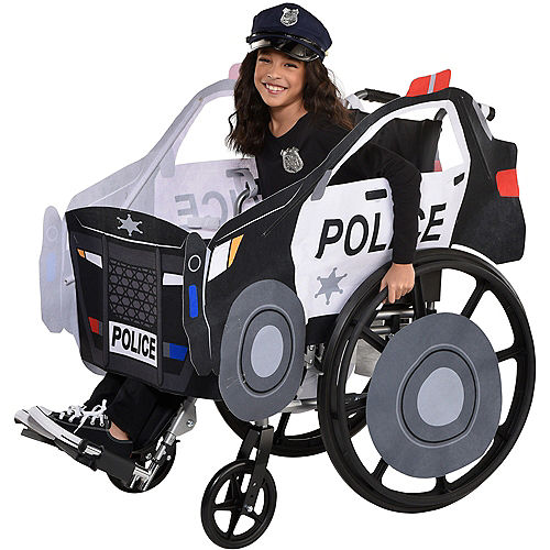Kids' Police Car Wheelchair Costume Image #1