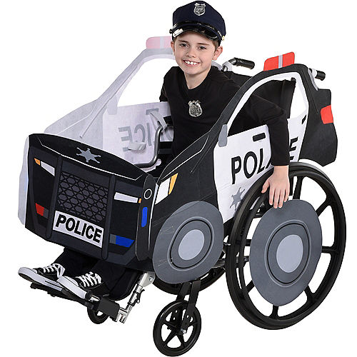 Nav Item for Kids' Police Car Wheelchair Costume Image #2