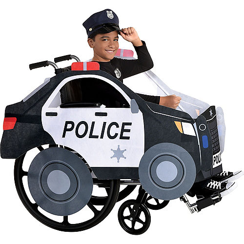 Kids' Police Car Wheelchair Costume Image #3