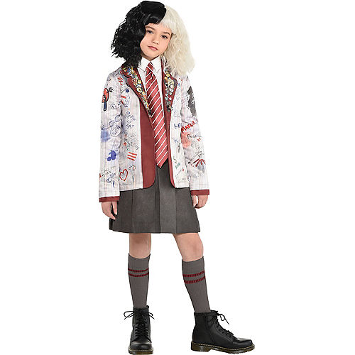 Nav Item for Estella School Uniform Costume Accessory Kit for Kids - Disney Cruella Image #1