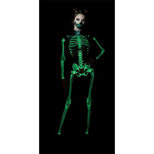 Nav Item for Glow-in-the-Dark Skeleton Catsuit for Adults Image #2