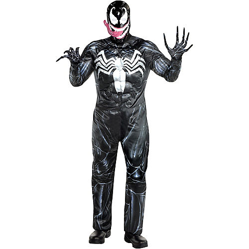 Adult Classic Venom Plus Size Muscle Costume - Marvel Image #1