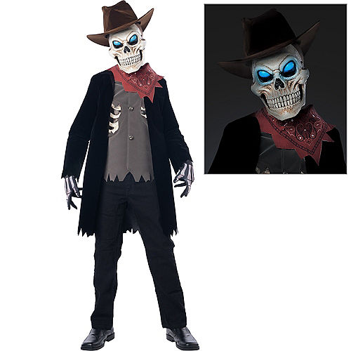 Light-Up Extreme Undead Zombie Cowboy Costume for Kids  Image #1