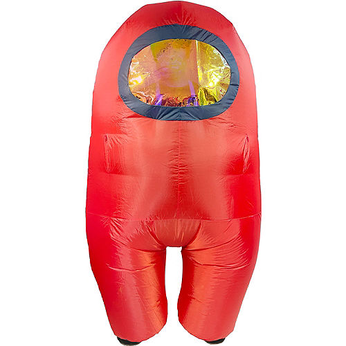 Nav Item for Adult Red Among Us Inflatable Costume Image #1