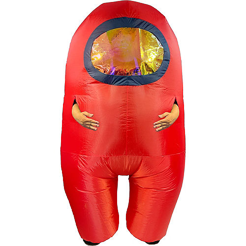 Nav Item for Adult Red Among Us Inflatable Costume Image #2