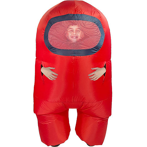 Nav Item for Kids' Red Among Us Inflatable Costume Image #2