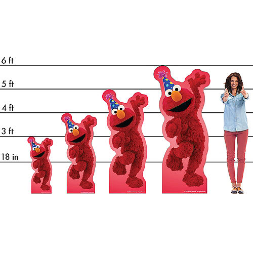 Elmo Life-Size Cardboard Cutout, 6ft - Sesame Street Image #2