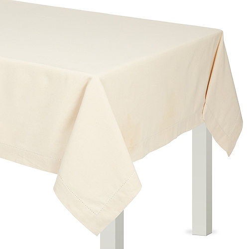 Disposable Paper Plastic Table Covers, White Round Paper Table Covers