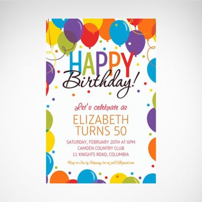 Custom Birthday Party Invites 