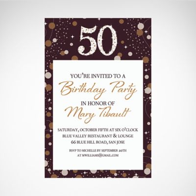 pre made birthday invitations