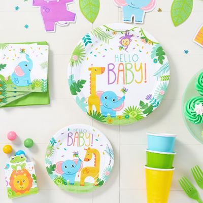 baby shower plates napkins